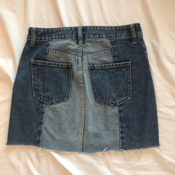 Pacsun Two-Toned Denim Skirt - Picture 2 of 3